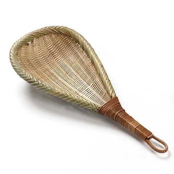 

Bamboo Braided Long Handle Colander Taomi Spoon Noodle Spoon Household Draining Spoon with Handle Filter Spoon