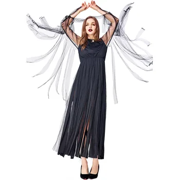 

Witch Dark Cosplay Carnival Costume Dress Halloween Women Magic Moths Fancy Material Item Type Source Characters Brand Name prom