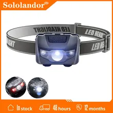 

SOLOLANDOR Headlight AAA battery Mini XPE LED headlamp Head Light Torch Lamp Fishing Bright High Power Lantern Lampe for Camping