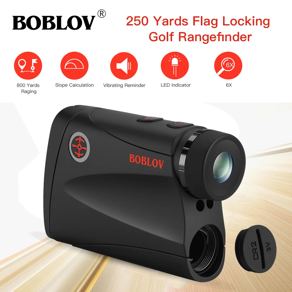 

BOBLOV 800 Yard Rangefinder Golf Laser Range Finder 6X Laser Distance Meter Monocular with Scan Speed Measurement
