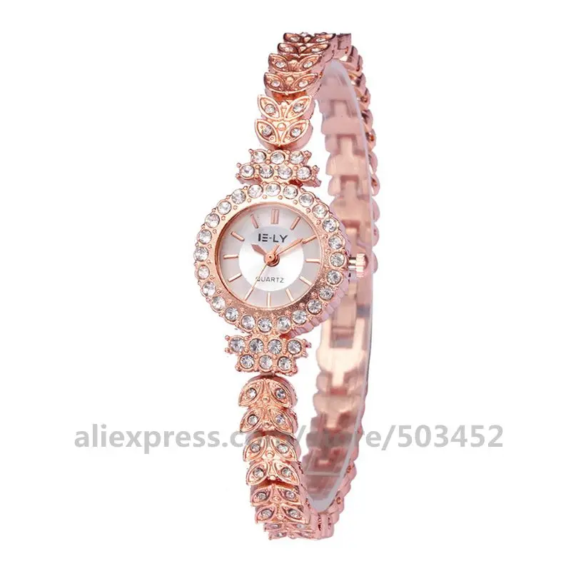 100pcs/lot E-LY 068 Factory Price Women Bracelet Watches Minimalism Wild Wrist Watch For Women Gift Rose Gold Reloj Mujer