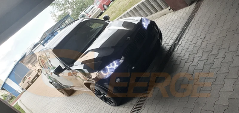 BMW X5 E70 2007 2008 2009 2010 2011 2012 2013 우수한 데이 라이트 울트라 브라이트 COB Led 천사 눈 키트 헤일로 링
