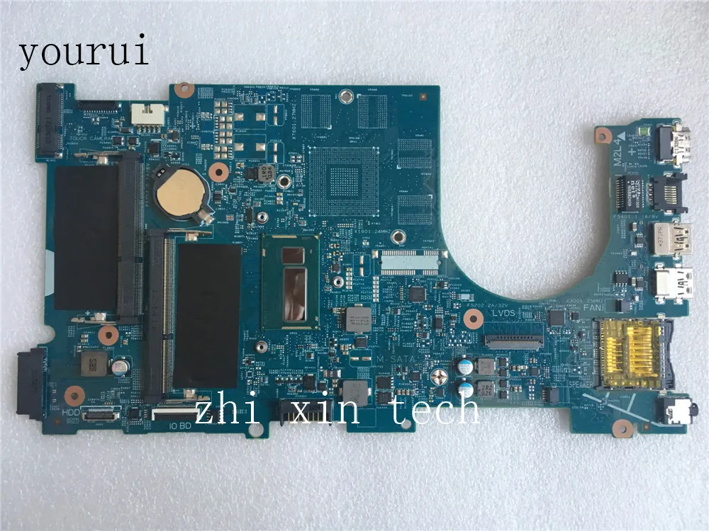 Yourui для Dell Inspiron 7737 материнская плата для ноутбука CN-0C4T7D 0C4T7D C4T7D с i7-4500u процессором DDR3 тест ОК