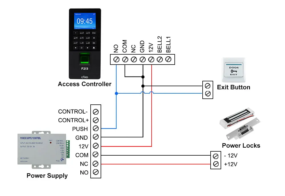 RFID Клавиатура TCP/IP/usb-устройство для считывания отпечатков пальцев система контроля доступа двери биометрическое программное обеспечение