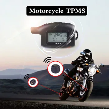 

Waterproof Cordless TPMS Motorcycle Tire Pressure Monitoring System 2 External Sensor Motocycle Tools 2019 New