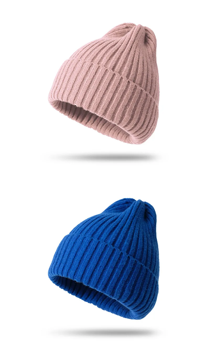 Nuovo berretto invernale per donna uomo ragazzo ragazza uncinetto Skullies cappello tinta unita unisex autunno berretti lavorati a maglia berretti selvatici_voghion.com