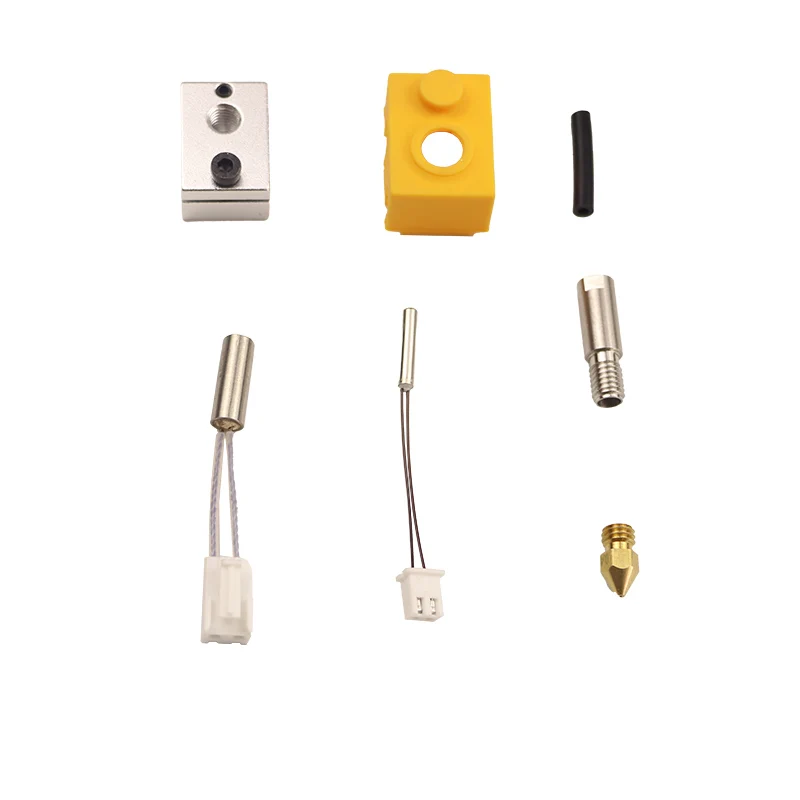 Artillery Hornet Repuestos Printer Spare Parts Hotend Extruder Head Nozzle Thermistor Heating Rod Heating Block&Silicone Sleeve — view 6