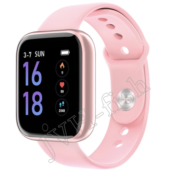 T80 Silicone pink T80 Смарт-часы для женщин водонепроницаемый IP67 фитнес-трекер монитор сердечного ритма кровяное давление для верховой езды Smartwatch PK IWO8 IWO10 P80 - Цвет: T80 Silicone pink