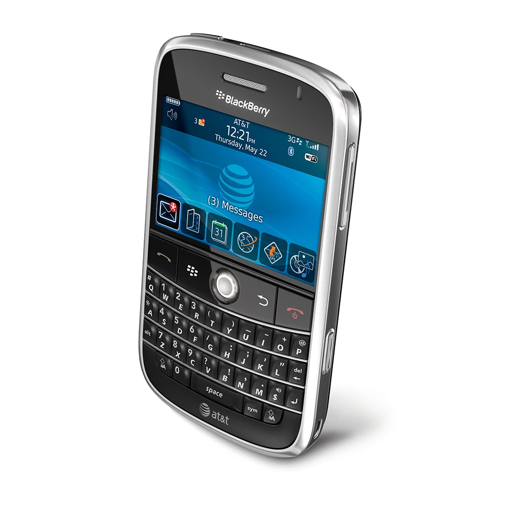 refurbished samsung Unlocked Original BlackBerry Bold 9000 3G Mobile Phone 2.6'' Single Core 2MP 8GB ROM Refurbished-99%New BlackBerryOS CellPhone iphone 12 refurbished