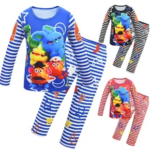 Комплект из 2 предметов, Детская Хлопковая пижама; костюм с рисунками героев мультфильма «История игрушек», «4 в полоску для мальчиков, пижамы для девочек, одежда для сна, одежда для сна, Повседневное, детская одежда для дома, одежда C33K28