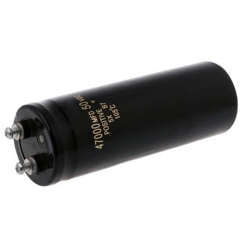 

50V 47000UF/MFD Aluminum Screw Audio Filtering Electrolytic Capacitor 105