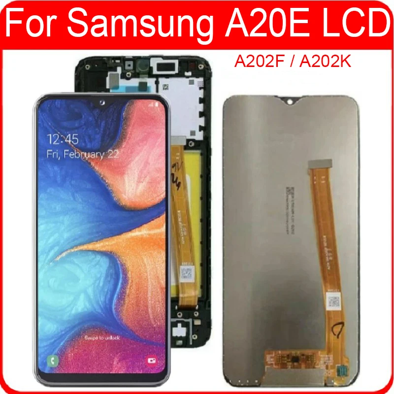 Оригинальный ЖК-дисплей 5 8 дюйма для Samsung Galaxy A20E сенсорный экран дигитайзер