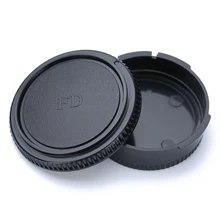 

Rear Lens Cap + Front Body Cover Protector For Canon FD Camera Black Camera Accessories