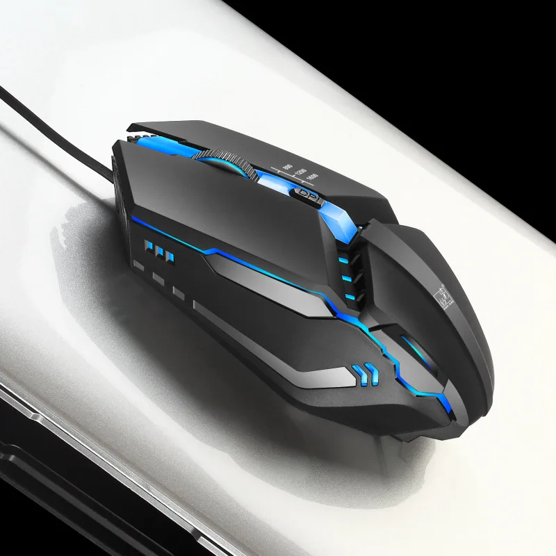 

Dropship LED Optical Gamer Mouse USB Wired Gaming Mouse 4 Buttons Gamer Computer Mice For Laptop Mice PC