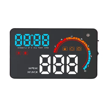 

4.5inch HD Display Car OBD2 HUD Head Up Display Speed RPM Fuel Consumption Water Temperature Projector​ Colorful HUD Display