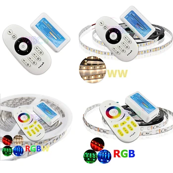 

DC12-24V,2.4G 4 Zonepress button/touch Dimmimg/CT/RGB/RGBW LED Controller RF Wireless Remote Dimmer for 5050 3528 LED Strip