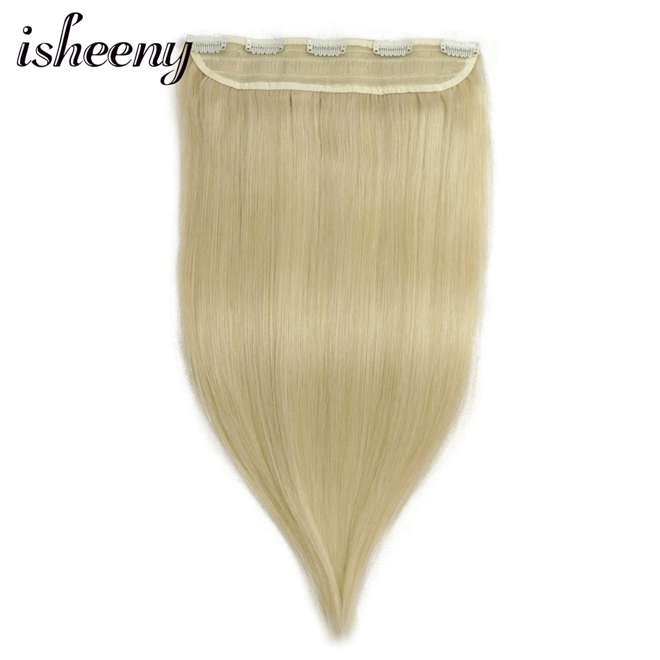 Isheeny 1" 20" 2" 28" Remy клип-в один кусок 20 г натуральные тонкие бразильские человеческие волосы на заколках для наращивания