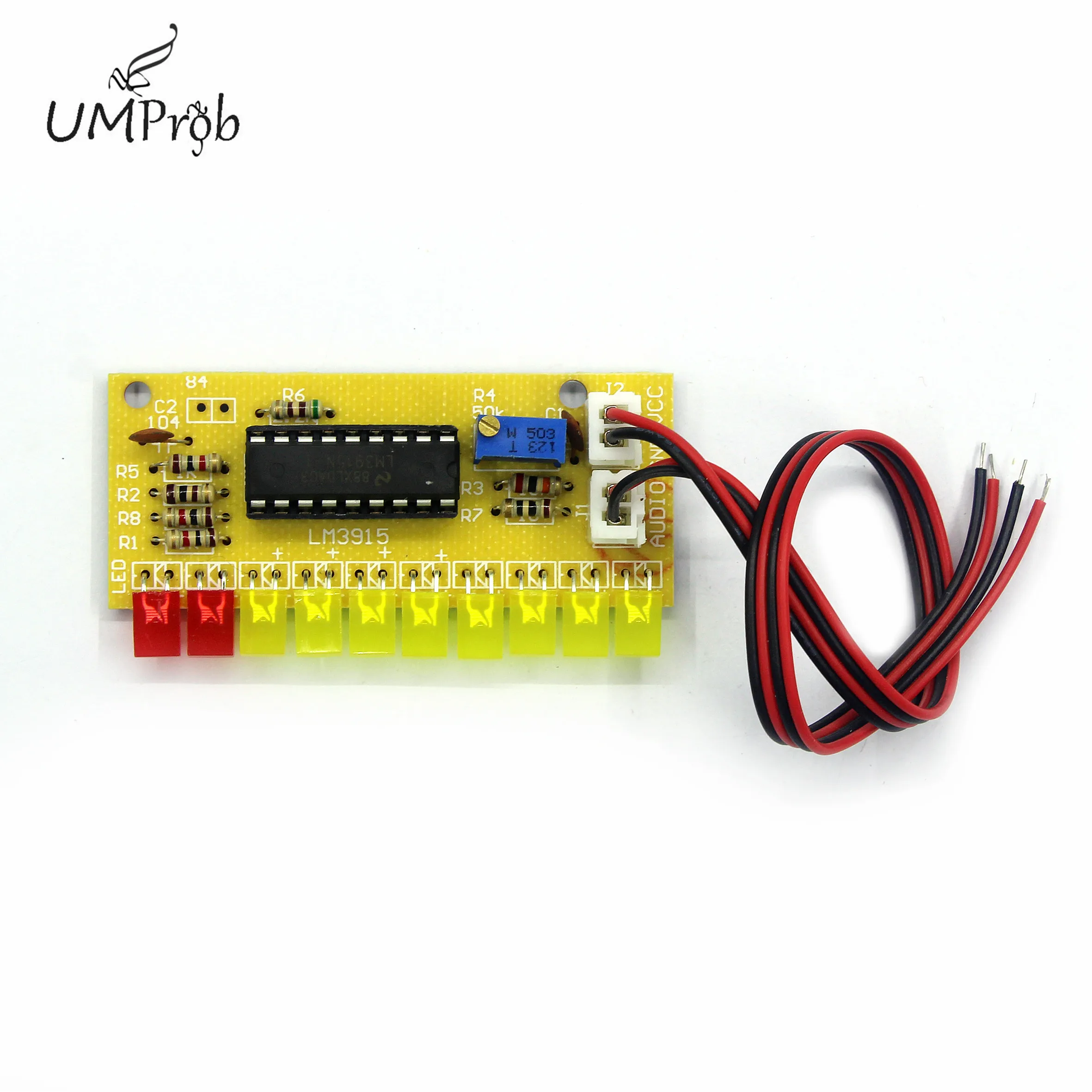 LM3915 10 светодиодный звуковой анализатор спектра набор индикаторов уровня для