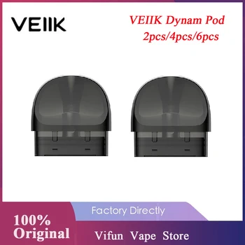 

2pcs/4pcs/6pcs Original VEIIK Dynam Pod with 2ml Capacity & 1.2ohm Coil Cartridge E-cigarette Vape Pod for VEIIK Dynam Pod Kit