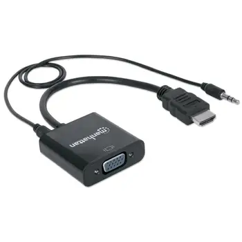 

HDMI to VGA converter with Audio and MicroUsb cable 30cm black