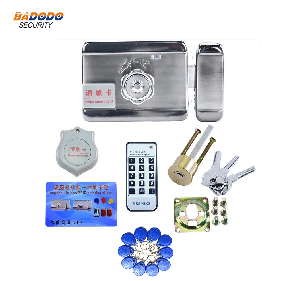 

Home used Electric motor Lock support RFID EM ID card encryption video intercom