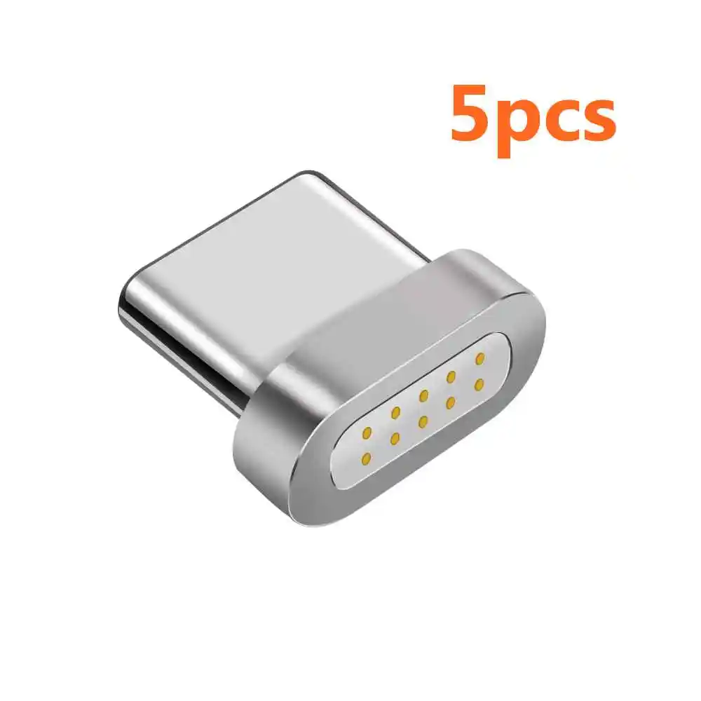5 шт. Магнитный кабель штекер типа C Micro USB C вилки Быстрая Зарядка телефона Microusb type-C Магнитный зарядный разъем для iPhone 7 7plus 8 X - Цвет: for type c plug