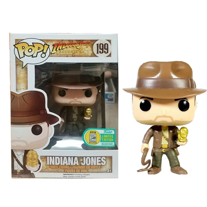 Funko POP виниловые куклы Индиана Джонс 199 # экшн и игрушка Фигурки Коллекционная