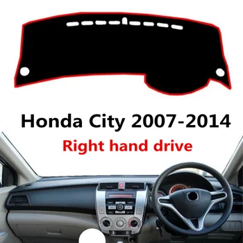 

Fashion design car dashboard mat cover for Honda City 2007-2014 right hand drive Auto dash board pad for Honda City