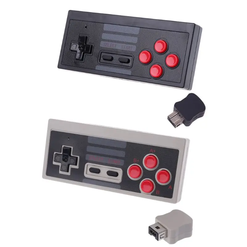 Мини 2,4 ГГц беспроводной 5 м получить игровой контроллер геймпад для NES Classic Edition DXAB