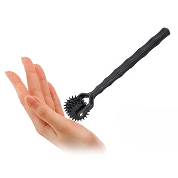 New Prick 5 Row Spiked Wartenberg Pinwheel ,Pin-pricking Ensation Wheel Roller BDSM Torture Tool ,Sex Toys for Couple 3