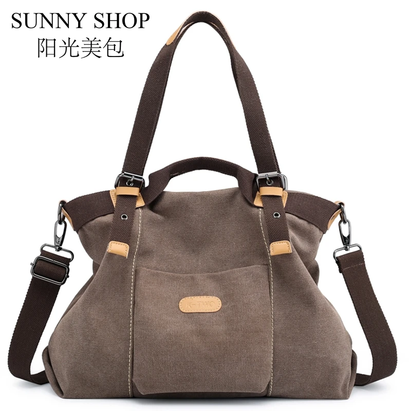 Женская Холщовая Сумка на плечо SUNNY SHOP модная повседневная сумка через