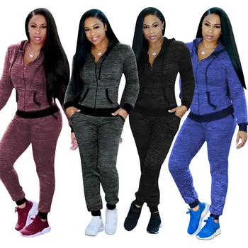 

Tracksuit Women Two Piece Set Hooded Tops and Pants Sets Breathable Ladies 2pcs Sports Suits Female Vestidos Conjunto Feminino