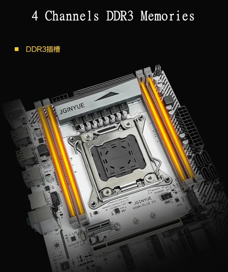 Материнская плата X99 LGA 2011 3 DDR3 REG ECC M.2 NVME WIFI Turbo Boost для процессора Intel LGA2011 V3 I7 Xeon