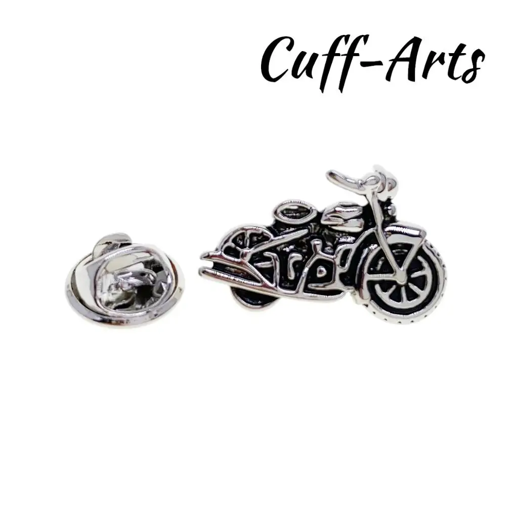 Lapel Pin Badges for Men Rider Motorbike Lapel Pin Badge Fashion Brooches Novelty Lapel Pin By Cuffarts P10385 - Окраска металла: Родиевое покрытие