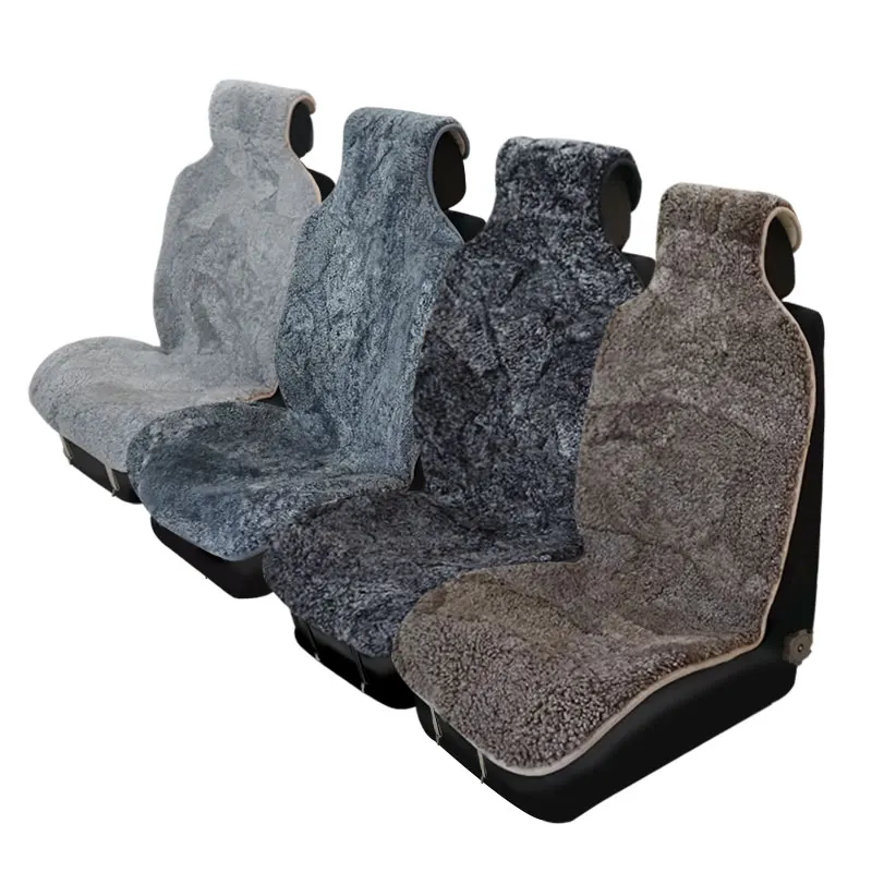 Universal Car Seat Covers Mouton Sheepskin Car Seat Cushion Fit All Cars Seat Protector Covers Automobiles Interior Accessories