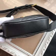 

The new hot style leather oval compact waist bag shoulder bag unisex simple fashion all-match diagonal bag
