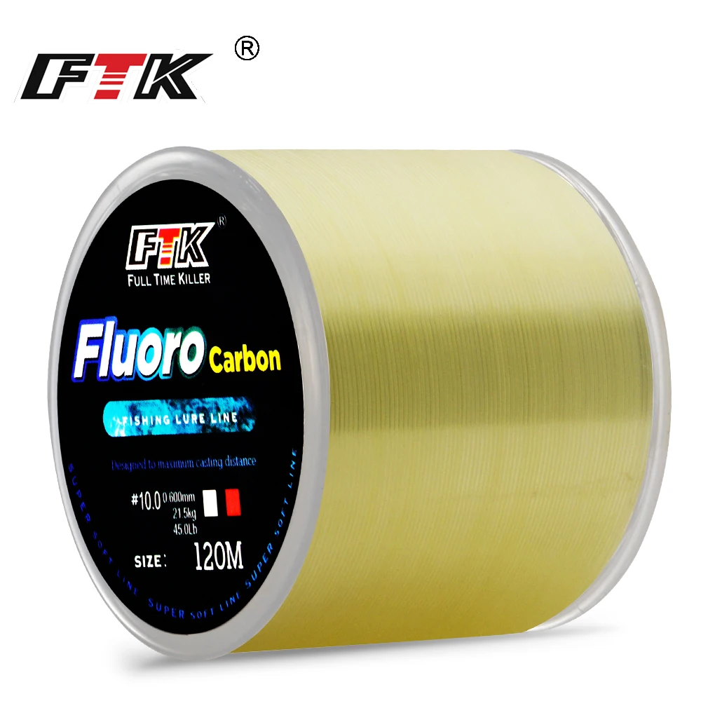 RONSHIN 100% Fluorocarbon Pure Leader Material Fishing Line Abrasion Resistant Fast Sinking Virtually Invisible 100m Fishing Wire - View #4