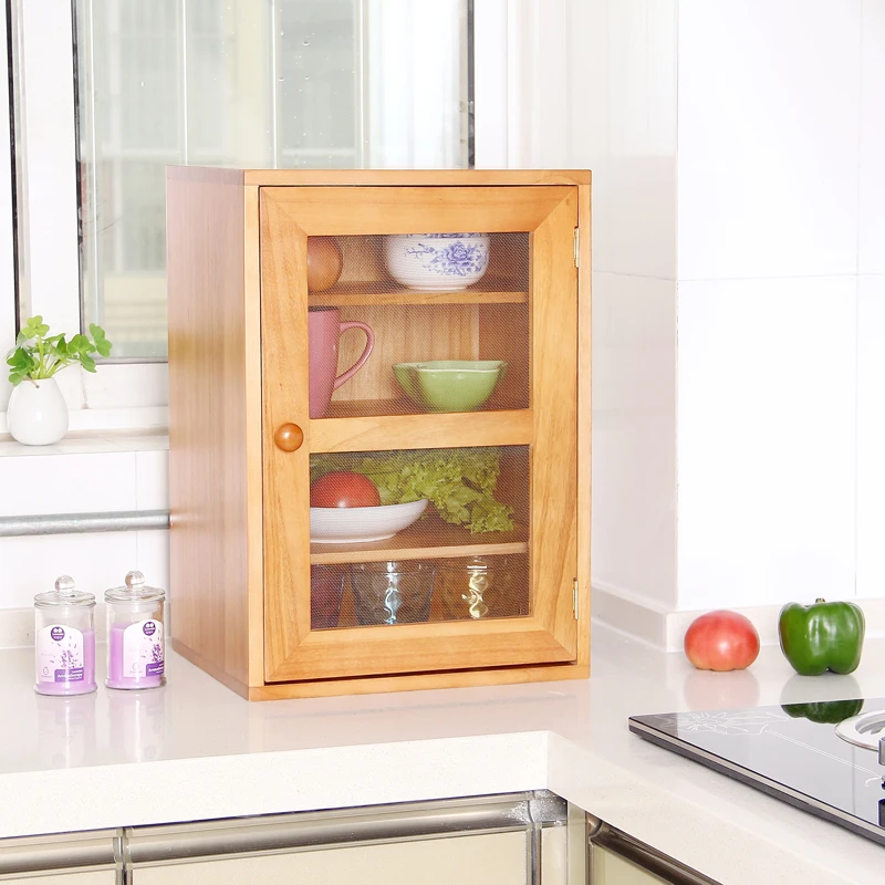 

Solid wood ventilation small cupboard seasoning cupboard kitchen storage cupboard side cupboard cupboard package mail