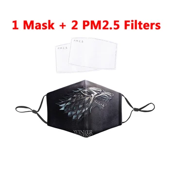 

Game of Thrones Face Mouth Mask Black Movie Face Masks Anti Haze Dust Mask Outdoor Nose Filter Windproof Mouth-muffle Mask