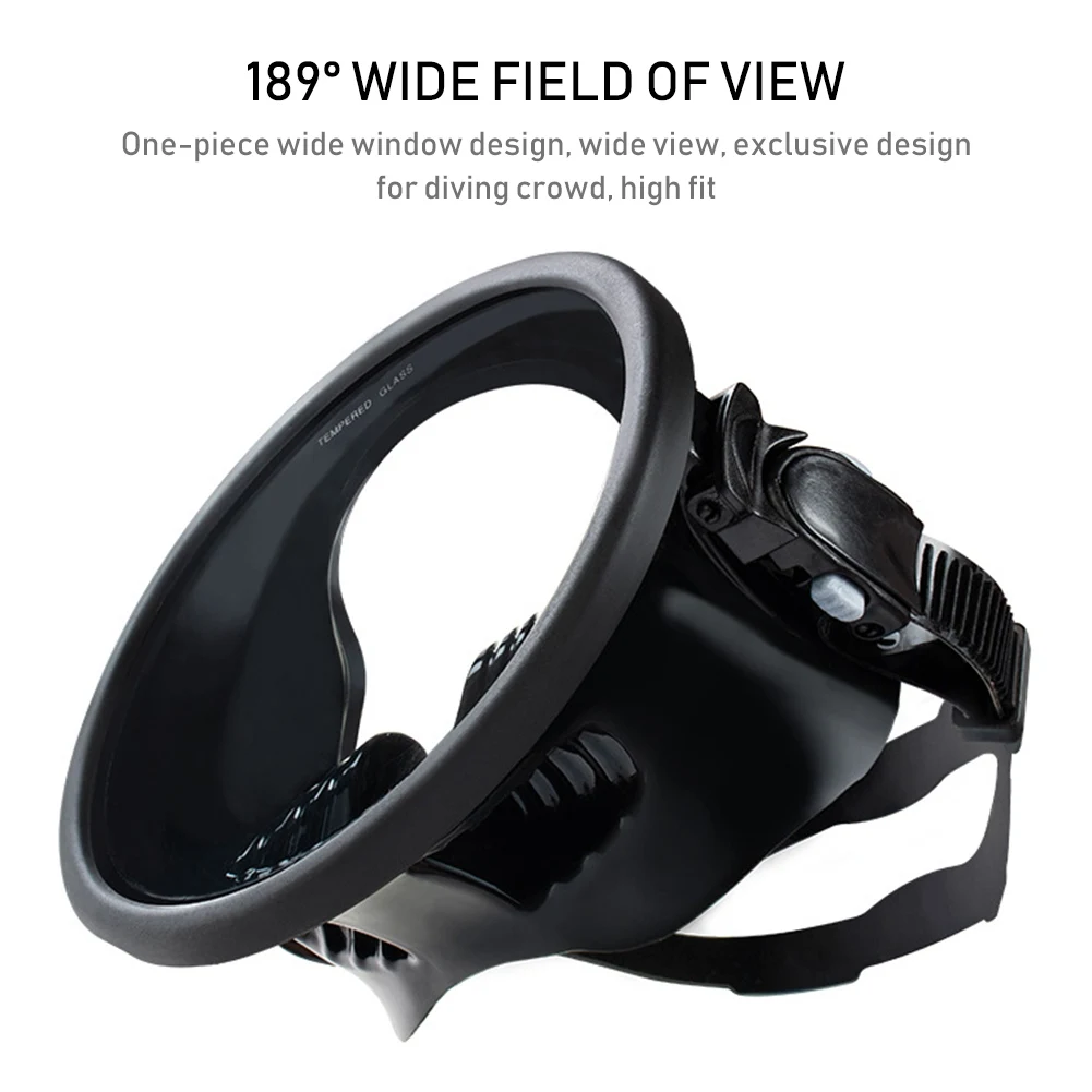 Anti-fog Diving Mask Snorkelling Full Mask Snorkel Set 180 Panoramic