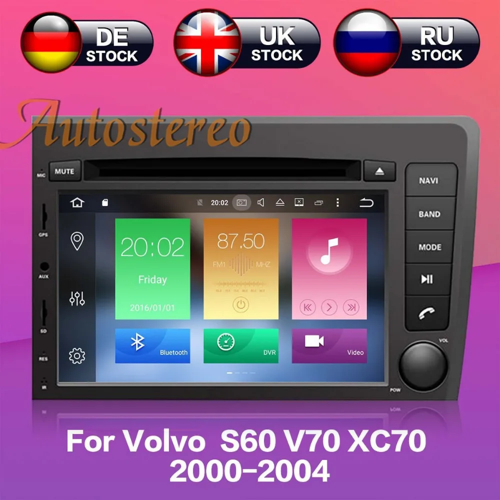 Carplay For VOLVO S60 V70 XC70 2000-2004 Android 10.0 64G 4GB Car GPS navigation Car DVD CD Player Auto Stereo Multimedia Player