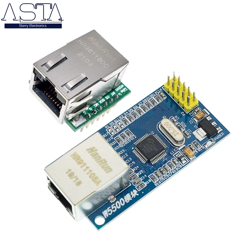 Чип USR-ES1 W5500 новый преобразователь сетевого модуля SPI-LAN/ Ethernet TCP IP STM32 программа