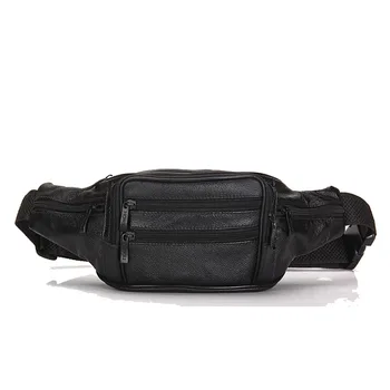 

Men's leather waist wrap body bag 2020 new multifunctional first layer cowhide casual chest bag shoulder