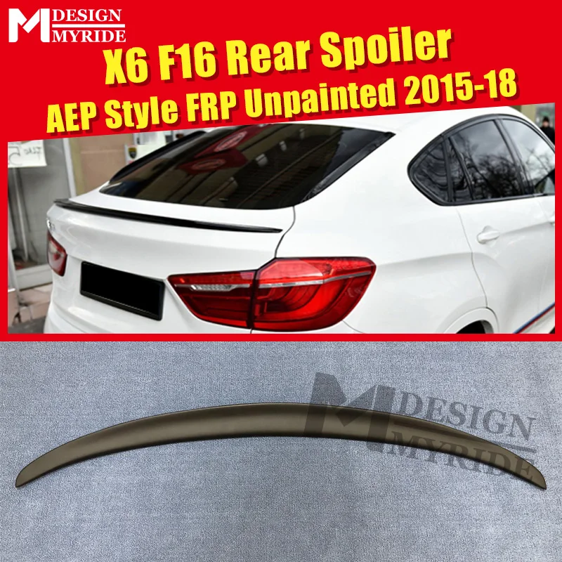 X6 F16 спойлер для губ хвостовое крыло P Стиль настоящий FRP неокрашенный BMW X Series E71