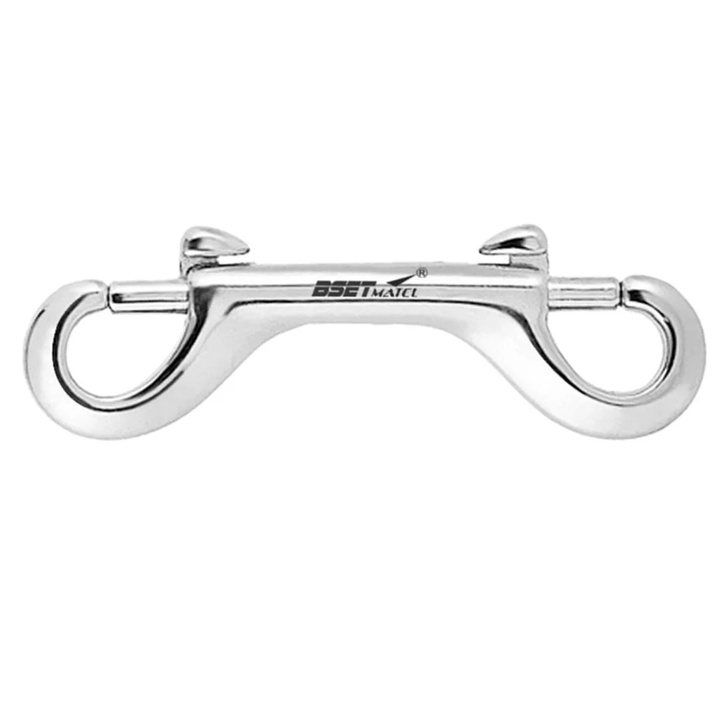 Rustproof 100mm StainlessSteel Clips Dual Ended Bolt Snap Hook Marine Accs