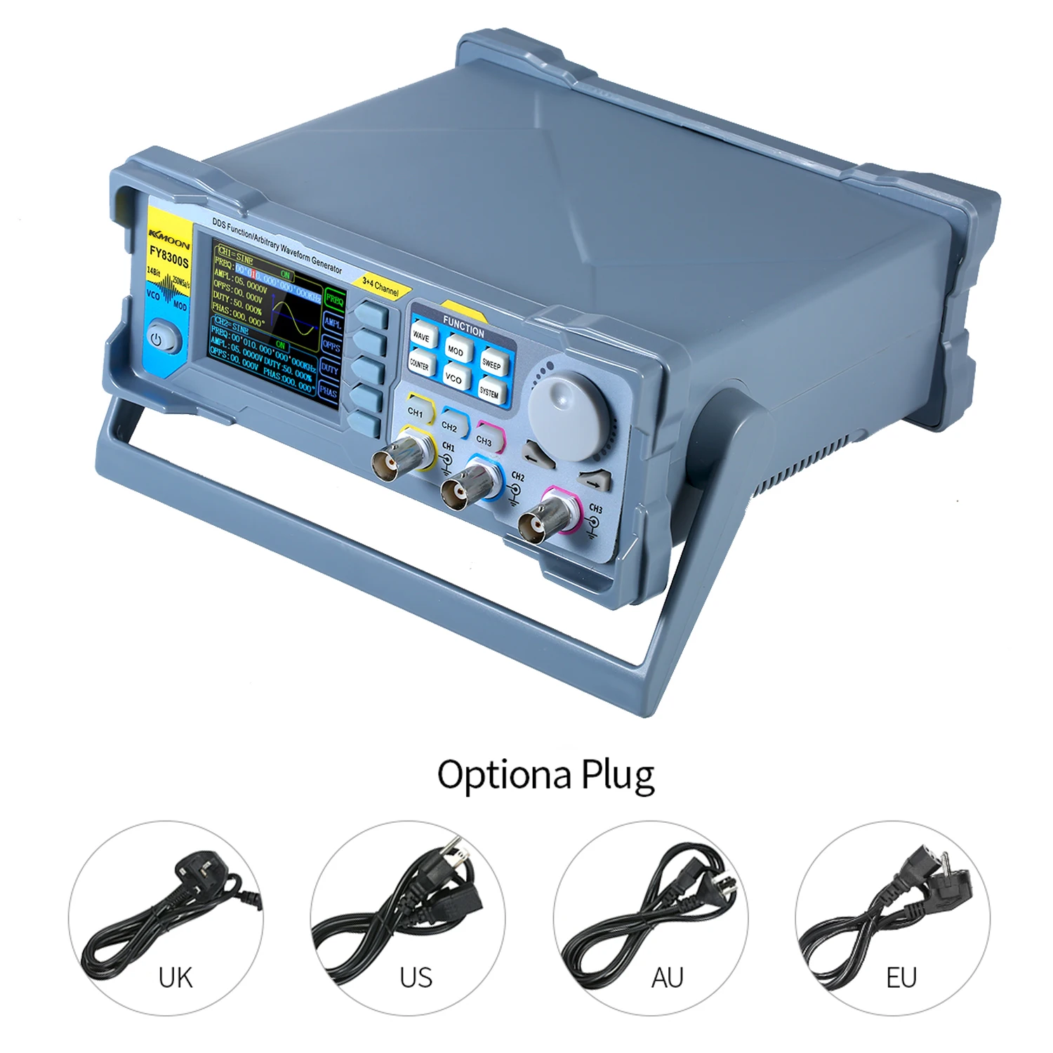 

KKmoon High Precision 60MHz Digital DDS Three-channel Signal Waveform Generator Pulse Signal Source 250MSa/s Frequency Meter