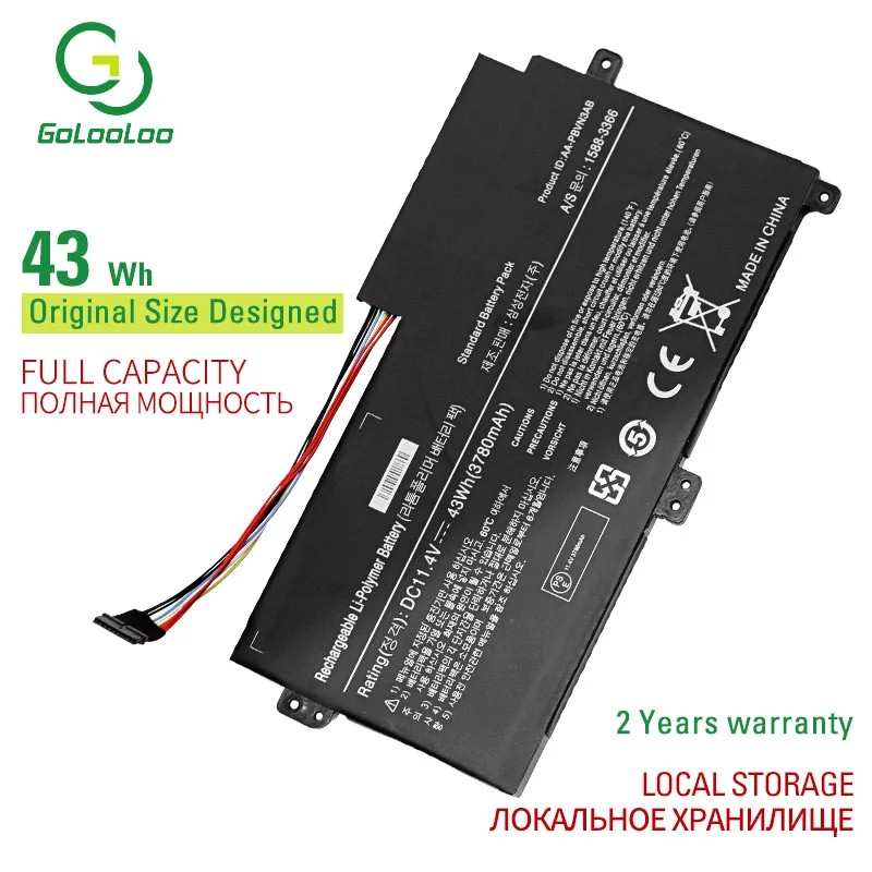 

Golooloo AA-PBVN3AB Laptop Battery For SAMSUNG NP370R4E NP370R5E NP370R5V NP450R4E NP450R5E NP450R4V NP450R5V NP470R5E NP510R5E
