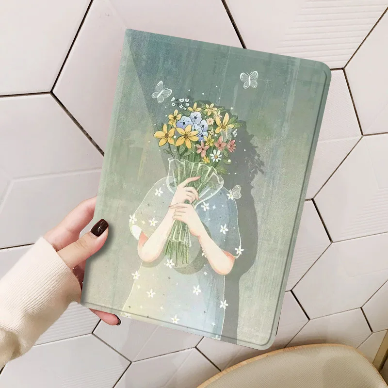

Case for iPad Air 4 3 2 1 Case PU Smart Stand Cover for iPad Pro 11 10.2 9.7 10.9 2020 2019 2018 Mini 8th 7th Generation Capa