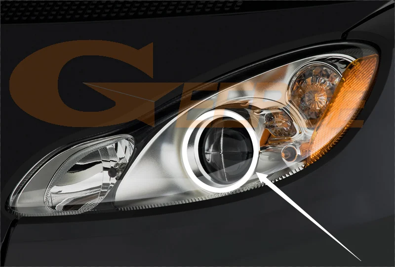 Отличный ультра яркий COB комплект светодиодов глаза ангела halo Кольца для Smart Fortwo