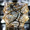 European-style large-scale crystal glass drawing gold wine whiskey glass beer glass tea glass spirits glass brandy glass ► Photo 1/5